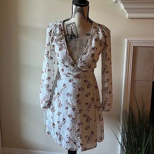 Floral wrap dress